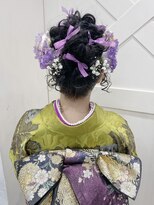 ハウス(HAUS.)&nbsp;横浜駅！卒業式成人式袴振袖着物ヘアアレンジ／コーンロウa