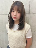 ユイマァル 岡山店(YUIMARL)&nbsp;フェアリーレイヤー20代30代40代グレージュカラーブリーチなし