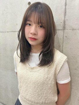 ユイマァル 岡山店(YUIMARL) フェアリーレイヤー20代30代40代グレージュカラーブリーチなし