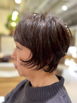 ヘアリゾート粋 リマ 銀座店(lima) 大人ショート/レイヤーカット/顔まわりカット/ダークブラウン