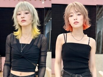ディーナ(D'na)の写真/ブリーチダブルカラーで透明感UP！立川で叶う、もちが良いレイヤーカットボブの秘密◎