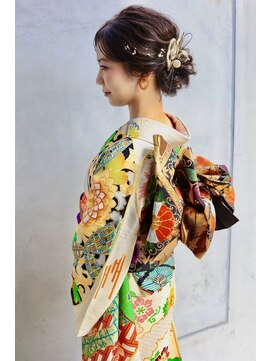 プランツヘアー 振袖着付けヘアセット