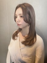 hyon myon/RISEbyREVO 綾瀬店【ヒョンミョン】&nbsp;ハッシュカット/デザインカラー/グレージュ[綾瀬駅/韓国ヘア]