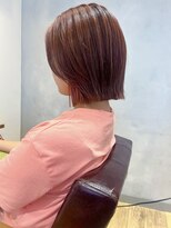 エミス バイ メルト 吉祥寺(emis by melt)&nbsp;【吉田】レイヤーボブ暖色カラーブリーチなしダブルカラー吉祥寺