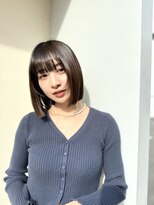 エクラート イーリス 高田馬場店(ECLART IriS)&nbsp;透け前髪のナチュラルブラウンボブ