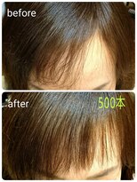 グリーン(green) 前髪ボリュームアップエクステ500本☆