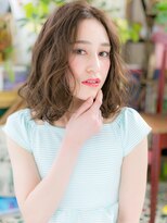 カバーヘア ブリス 戸田公園西口店(COVER HAIR bliss) ★センターパートのくせ毛風小顔ふわミディ20代30代40代★6