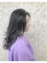 ノア ヘアデザイン 町田店(noa Hair Design) バレイヤージュ×パープルアッシュ