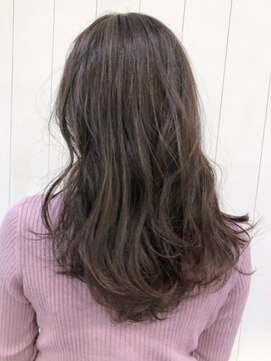 アイティー バイ アルバム 浦和店(IT by ALBUM) シフォンロング_オリーブカラーハイライトカラー_ba245602