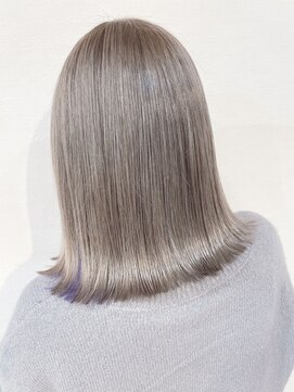 ブルー(BLUE) 《Blue》#ケアブリーチ#ミルクティーグレージュ#透明感