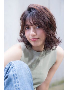 オースティン 門前仲町(AUSTIN) AUSTIN☆外ハネボブアッシュブラウンネオウルフツイストパーマ