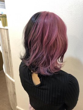 セブンルックス モカ 宇都宮鶴田店(7LOOKS mocha) ピンクブラックツートーン