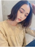 20代30代外ハネ大人 ナチュラルボブ