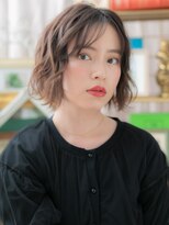 カバーヘア ブリス 志木南口駅前店(COVER HAIR bliss)&nbsp;ネオシースルーバングくせ毛風前下がりボブa志木20代30代40代