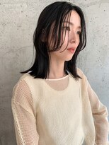 クラフト ヘア デザイン(CRAFT HAIR DESIGN) 切りっぱなしくびれロブ / フェイスレイヤーバング