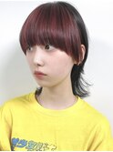 【morio原宿】マッシュウルフ　前髪カラー