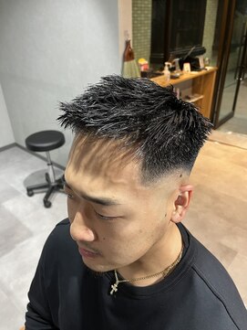 スウェル 柏店(Swell) ハイライト波巻きマッシュパーマ束感ショートメンズパーマ