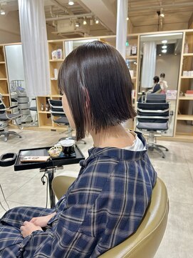 ソワン ドゥ ブレス フラン 東花園店(soin de brace Fran) きりっぱなしボブ×アッシュブラウン