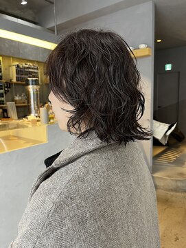 ミー(mii) 【mii】外ハネミディアムパーマ