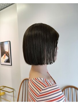 ニール 名古屋 伏見 丸の内(NEELU) 【Neeluscuro_take】ミニボブ×オリーブカラー