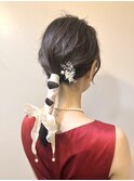 【Lilly渋谷】#ヘアセット#ヘアアレンジ#編み込み#シニヨン