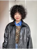20代30代大人可愛い小顔プードルパーマスパイラルボリューム