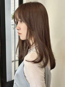 ローネス ギンザ(LONESS ginza) 姫カットレイヤー/マロンベージュ/くすみベージュ/透明感カラー