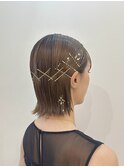 ヘアセット　結婚式お呼ばれヘアアレンジ　熊本　ami  竹下和美