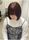 red brown × bob