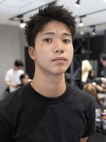 MEN’S HAIRスパイキーショートブルーブラック