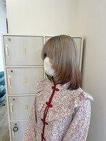 ジュエ ヘアー デザイン(Jue hair design)&nbsp;キツネカラー×フェイスレイヤー/デザインカラー/20代/知立暖色