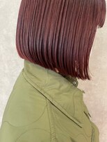 パーミル ルモ クマモト(permille ‰ LUMO Kumamoto)&nbsp;レッドブラウン×ボブ