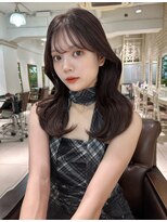 フォルテ 表参道店(FORTE)&nbsp;くびれヘア/アプリコットオレンジ/ハイライトカラー