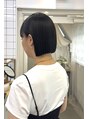 シロコウベ(shiro.kobe)&nbsp;ぱつっとbob/あごラインで耳にかけるとminibobぽくなります◎