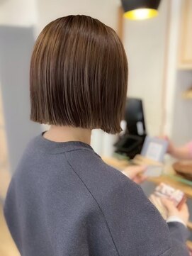 ネオリーブ クーロ(Neolive curro) タッセルボブ×カラー髪質改善カラー　縮毛矯正/酸性ストレート