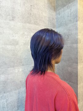 ブレイブ ヘアデザイン(BRaeVE hair design) メンズウルフ＆ブルーラベンダー