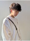 波巻きスパイラルパーマ波巻きパーマメンズマッシュウルフカット