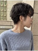 レイヤーショート/ミニマルボブ/シャギーボブ/根元パーマ