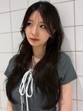 ロンドルーチェ 心斎橋(Lond luce) ダークアッシュ/ミディアムレイヤーカット［髪質改善/縮毛矯正］