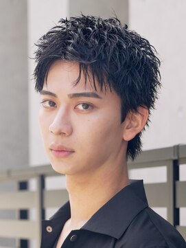 テン 心斎橋(tenn.) 心斎橋スパイキーショートアップバングツーブロック短髪30代40代