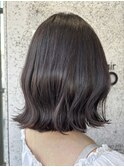 髪質改善カラー　ラベンダーグレージュ