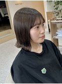 韓国/顔周りレイヤー/おくれ毛/ベージュ/ダブルカラー/東区/松崎