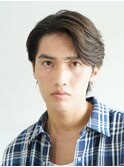 原宿フェザーショートメンズカットガイルヘア#センターパート
