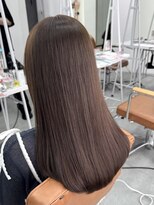 サロンドミルク 新百合ヶ丘店(salon de MiLK)&nbsp;★スモーキーブラウンウォームベージュ顔周りカット透明感カラー