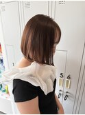 ボブスタイル、髪質改善、ベージュカラー