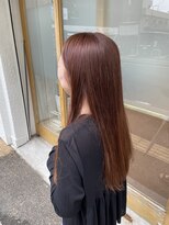 ヘアーサロン グラブ(hair Salon grab)&nbsp;レッドブラウンのナチュラルロング