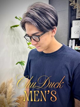 チュダック(ChuDuck) 【ハイライト】天神/メンズヘア/テーパーフェード/ローフェード