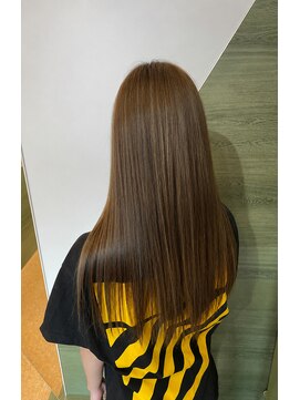 サロウィン 広島(SALOWIN) 透明感ベージュ×美髪ストレートロング