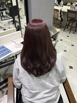 パール(PEAR+L) 一気に垢抜けるボルドーカラー