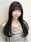 レイヤーカット/髪質改善トリートメント/ダークグレー［広尾］